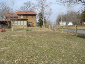 3 rail pressure treated paddock style fence with wire for extra security for small animals