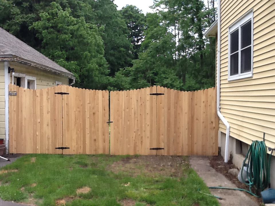 Dog ear privacy clearance fence