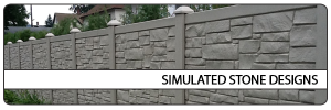 Simulated Stone Fence Designs